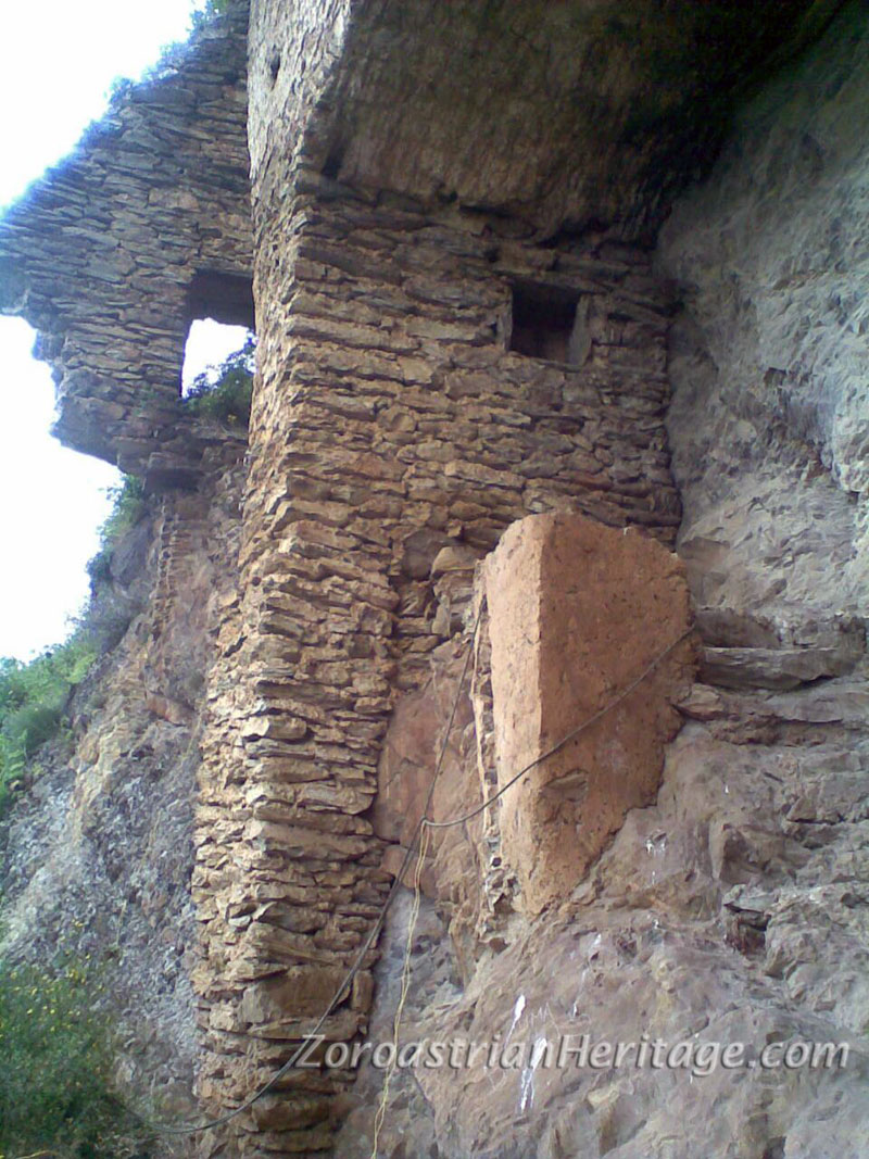 Perigala high on a cliff face