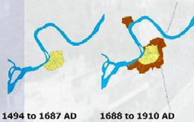 Growth of Surat from 1494-1910 CE