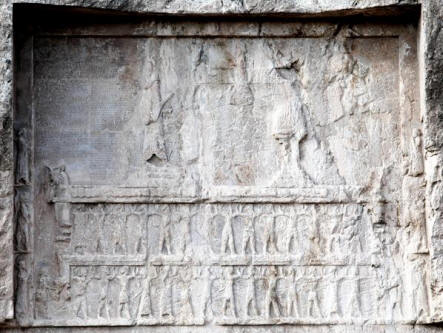 Top panel of Darius' Tomb (#1)