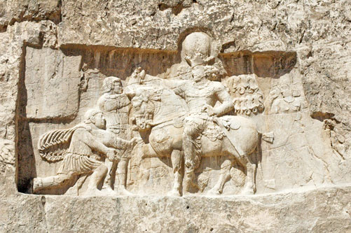 Triumph of Shapur I (241-272 CE) over the Romans