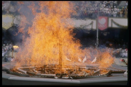 Seoul stadium's cauldron, 1988