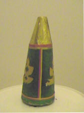 Green foil covered ghand