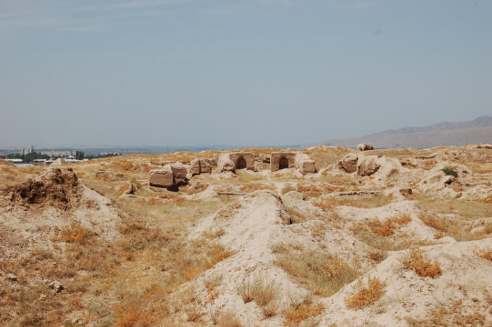 Ruins at Bunjikath identified as Zoroastrian temples