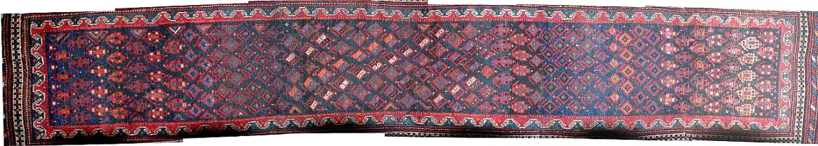 Bakhtiyari carpet runner c. 1900 CE