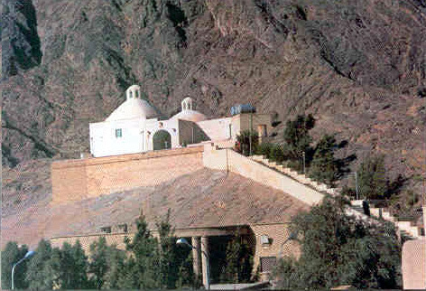 Inside the shrine at Pir-e Banu