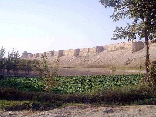 The fortress wall of Balkh