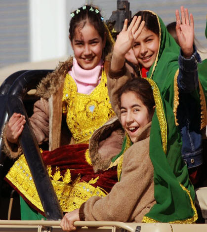 Girls at a Mazar-e Sharif celebration
