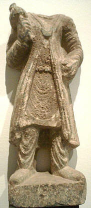 Statue of Kushan emperor Kaniska I (c. 50 - 120 CE)
