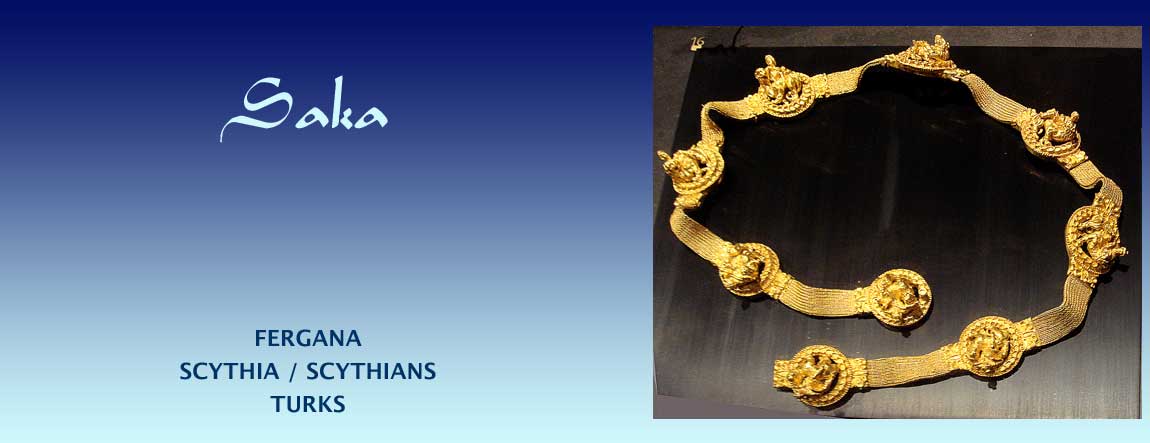Saka, Scythia & Scythians. Image: Saka gold belt from Tillia Tepe, Afghanistan