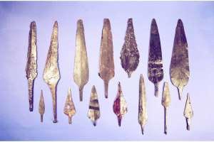 Arrow and spears heads found at Sarazm