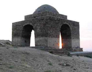 Sasanian Chahar-Taqi at Niasar near Kashan, Esfahan
