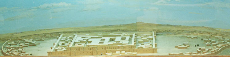 Reconstruction of the Gonur north citadel at National Museum of Turkmenistan