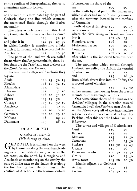 ptol,  p. 148. Ptolemy's Geography Book Six,  Assyria, Media,  Iran, Central Asia